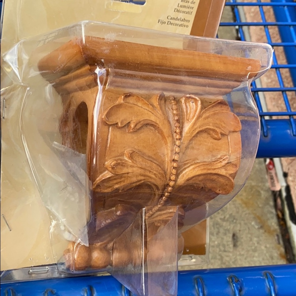 New decorative oak sconce for curtains- kirsch